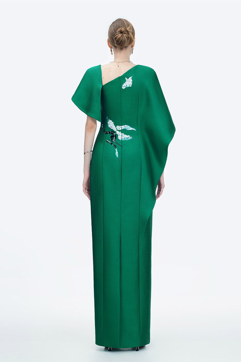 PETAL'S SECRET DANCE GOWN IN GREEN - CULT MIA