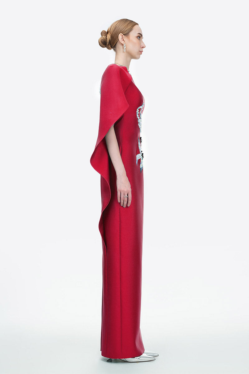 PETAL'S SECRET DANCE GOWN IN RED - CULT MIA