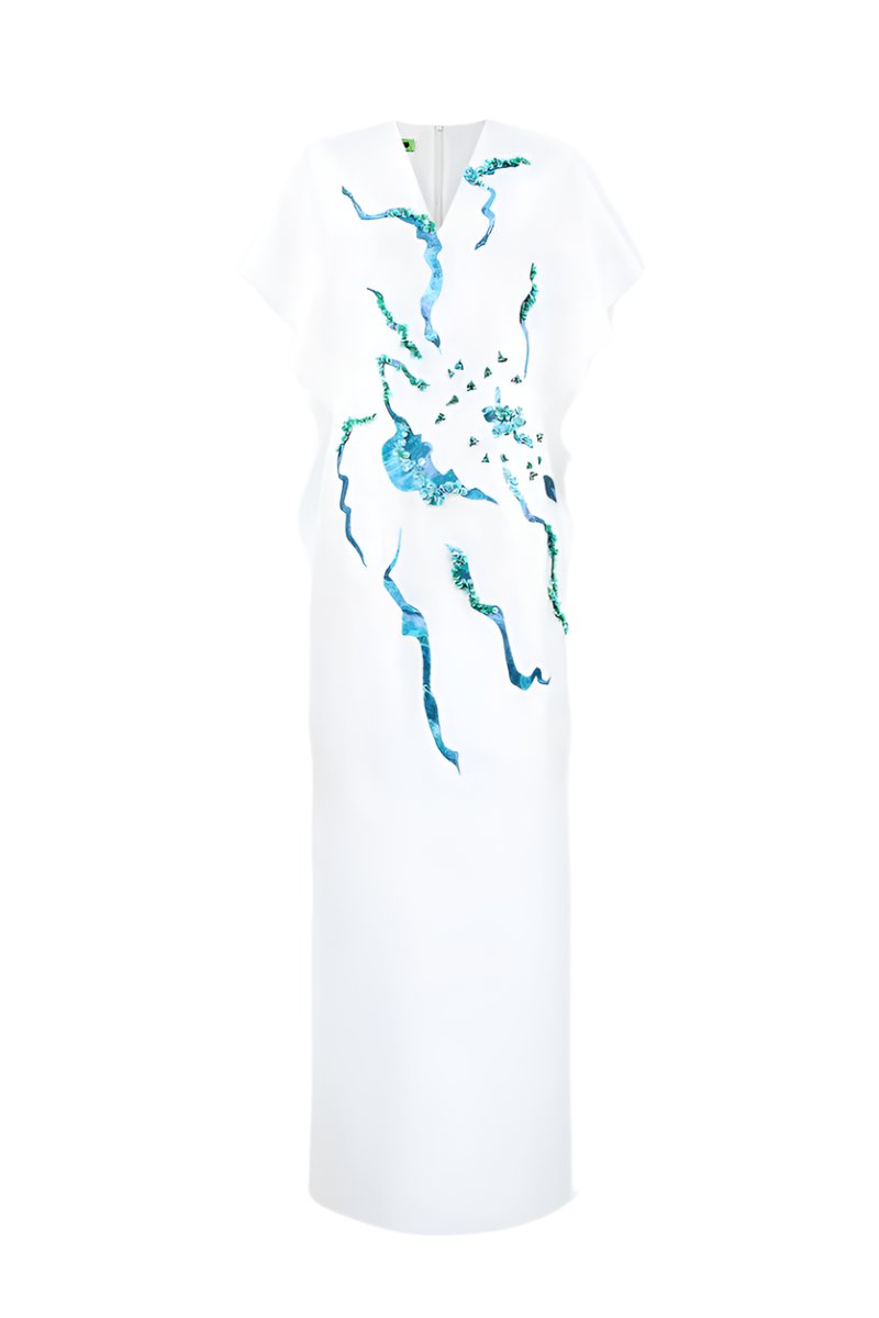 HIMALAYAN WHITE POPPY DRESS - CULT MIA