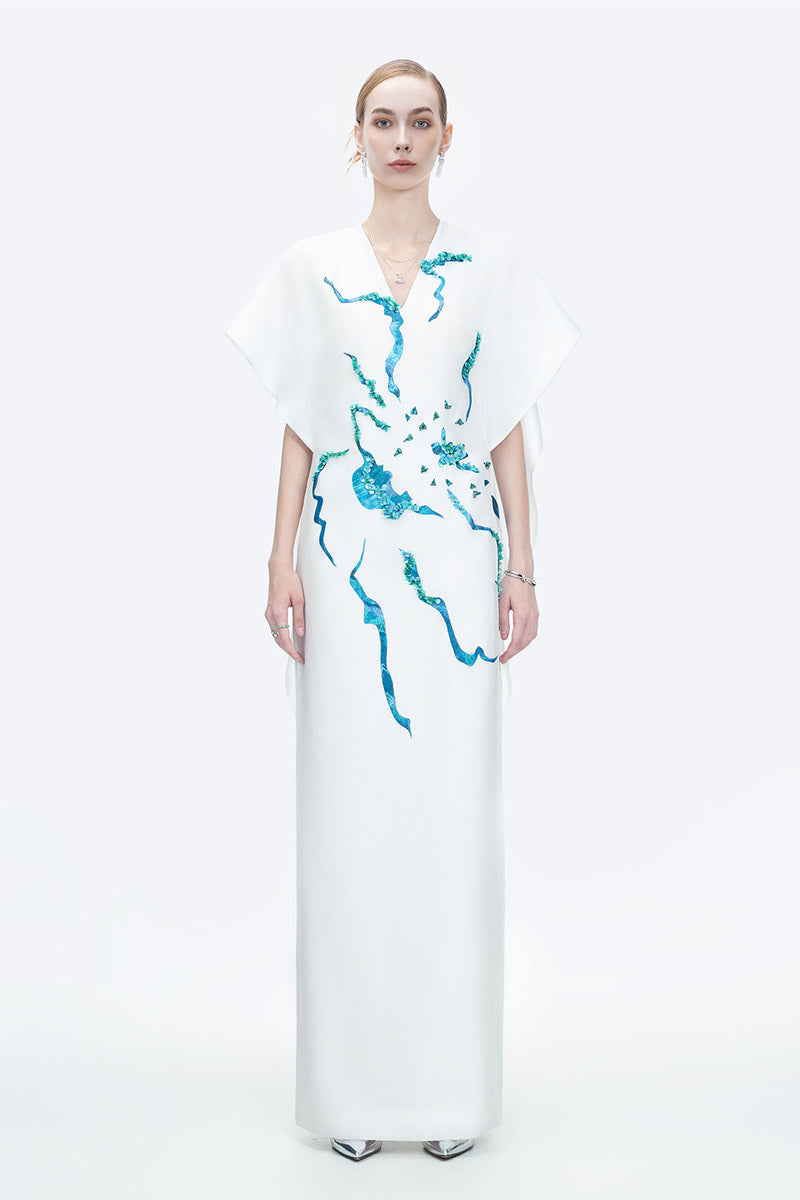 HIMALAYAN WHITE POPPY DRESS - CULT MIA
