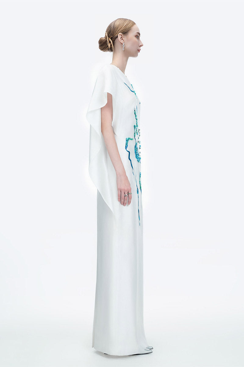 HIMALAYAN WHITE POPPY DRESS - CULT MIA