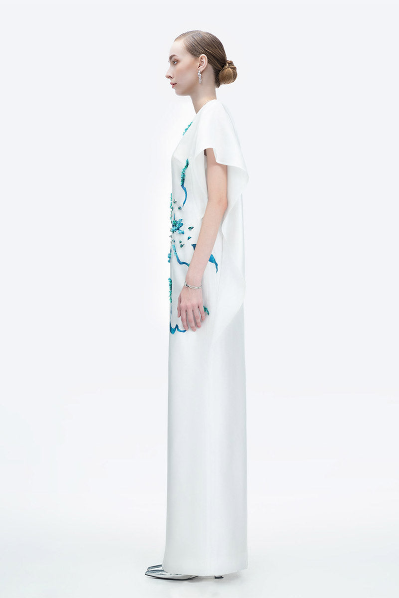 HIMALAYAN WHITE POPPY DRESS - CULT MIA