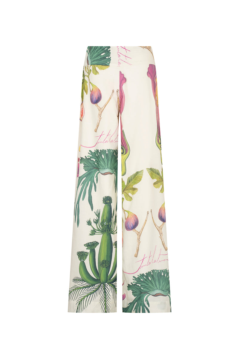SALLY PANTS IN LINEN FLORAL - CULT MIA
