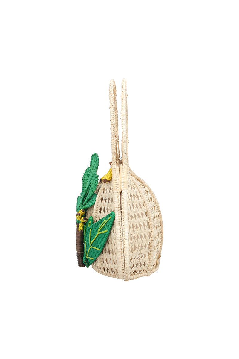 PARADISE HANDBAG IN NATURAL GREEN - CULT MIA