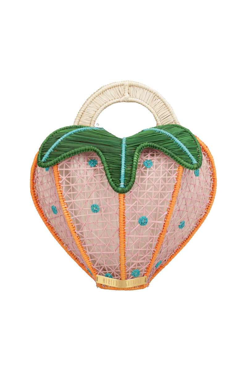 JUICY HANDBAG IN GREEN PINK AND ORANGE - CULT MIA