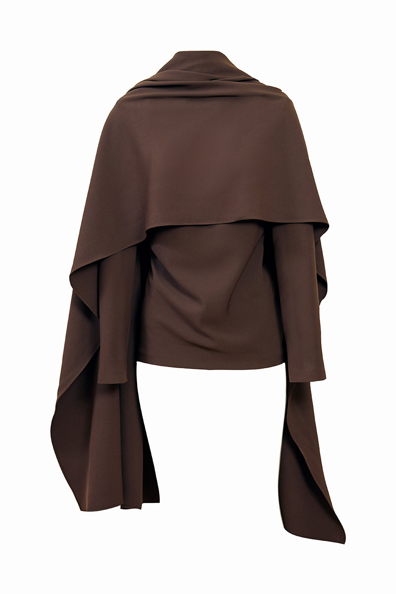 SAFETY TOP IN BROWN - CULT MIA