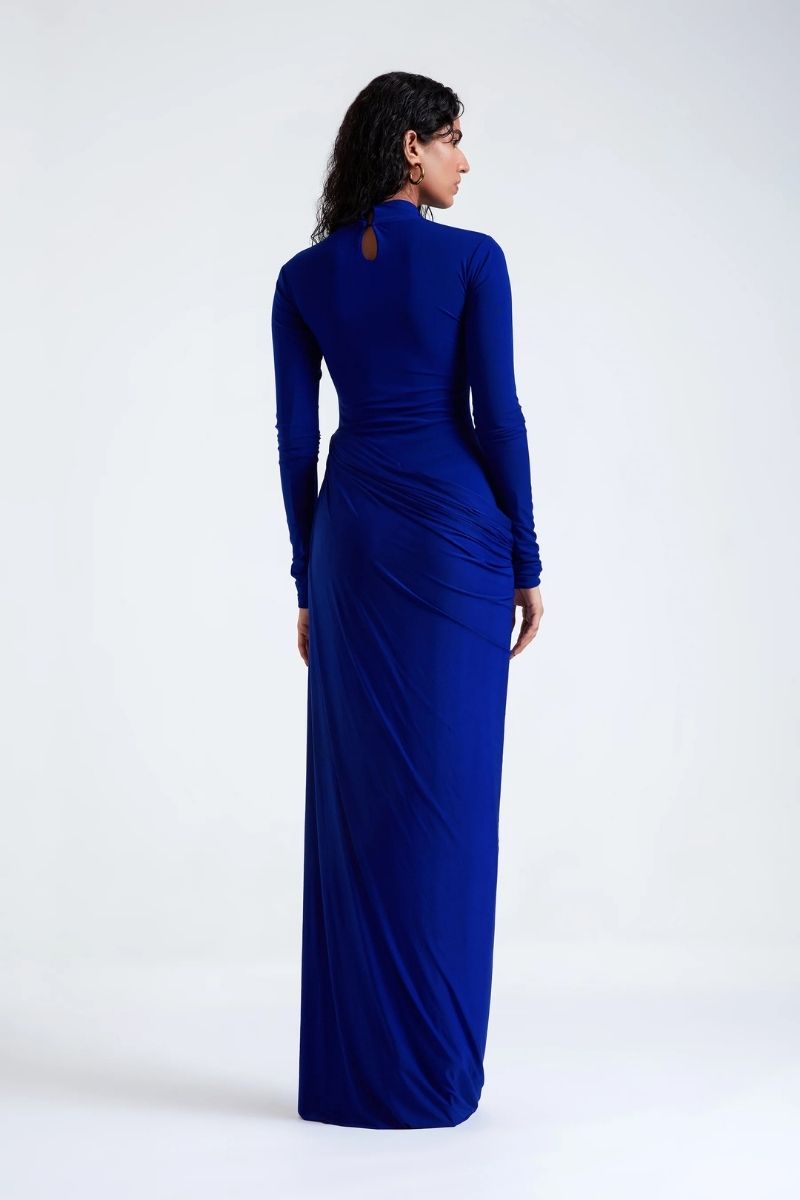 SASHA ELECTRIC BLUE MAXI DRESS - CULT MIA