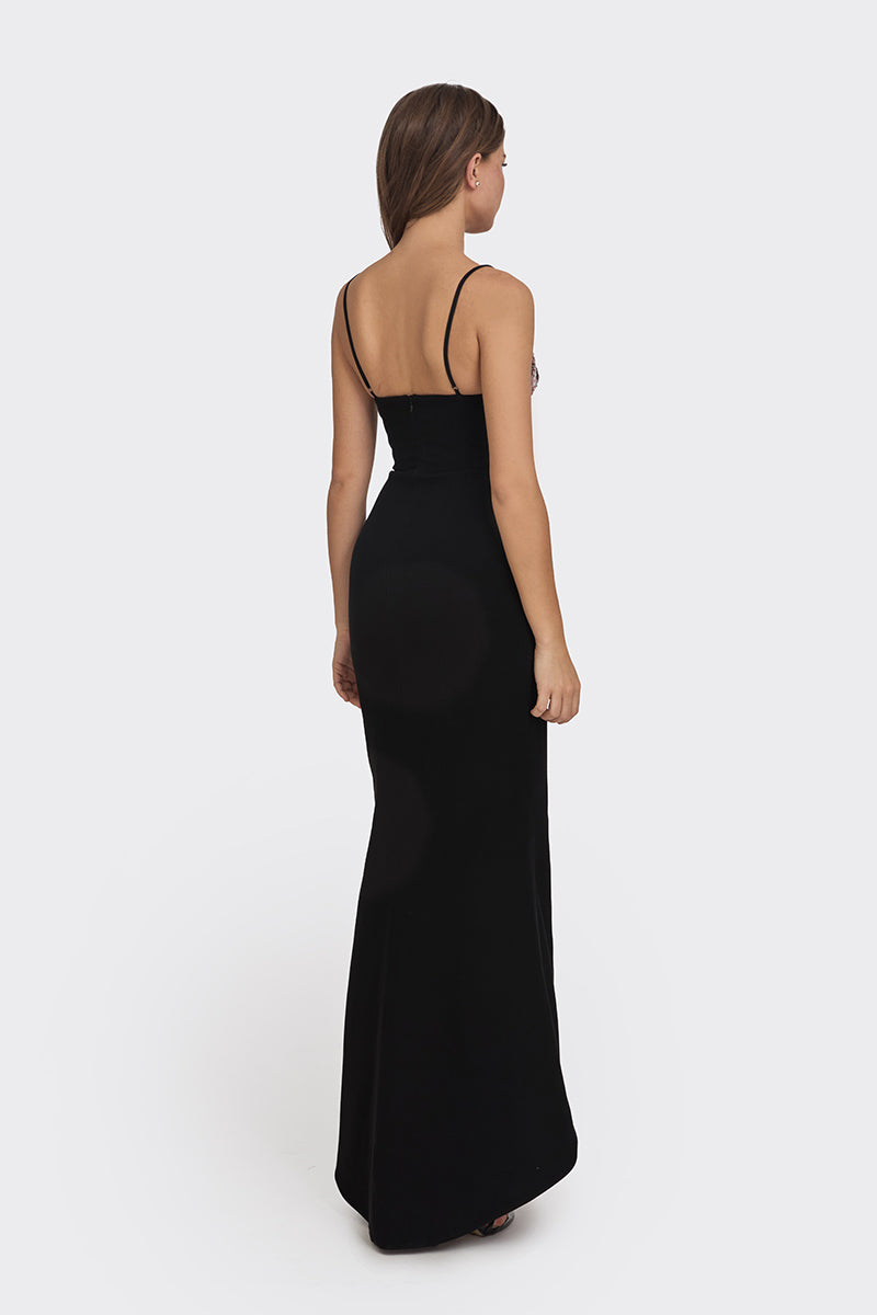 MS. SIX-FIRE HEART MAXI SLIP DRESS - CULT MIA