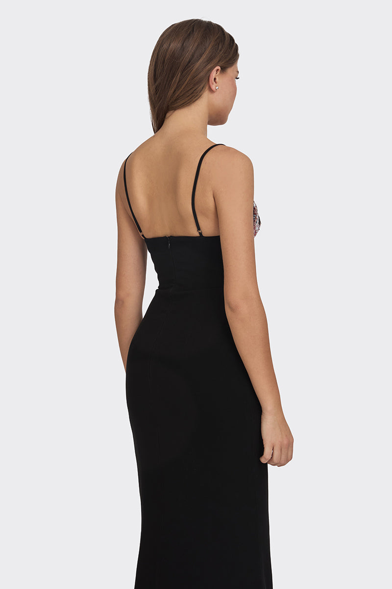 MS. SIX-FIRE HEART MAXI SLIP DRESS - CULT MIA
