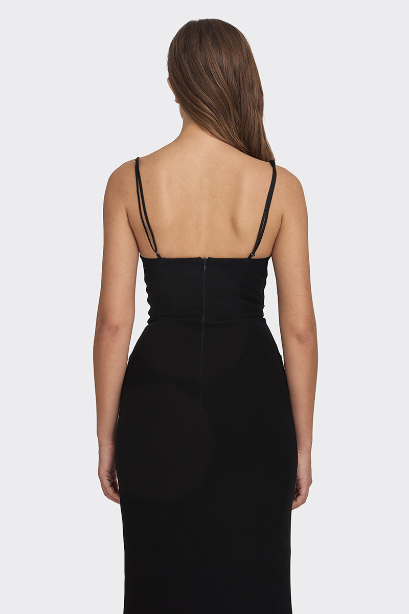 MS. SIX-FIRE HEART MAXI SLIP DRESS - CULT MIA
