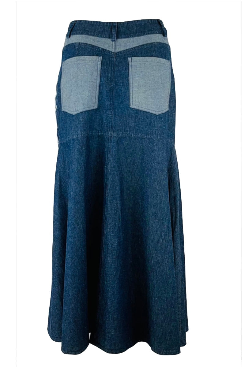 ZIG ZAG FLAIR MAXI SKIRT - CULT MIA