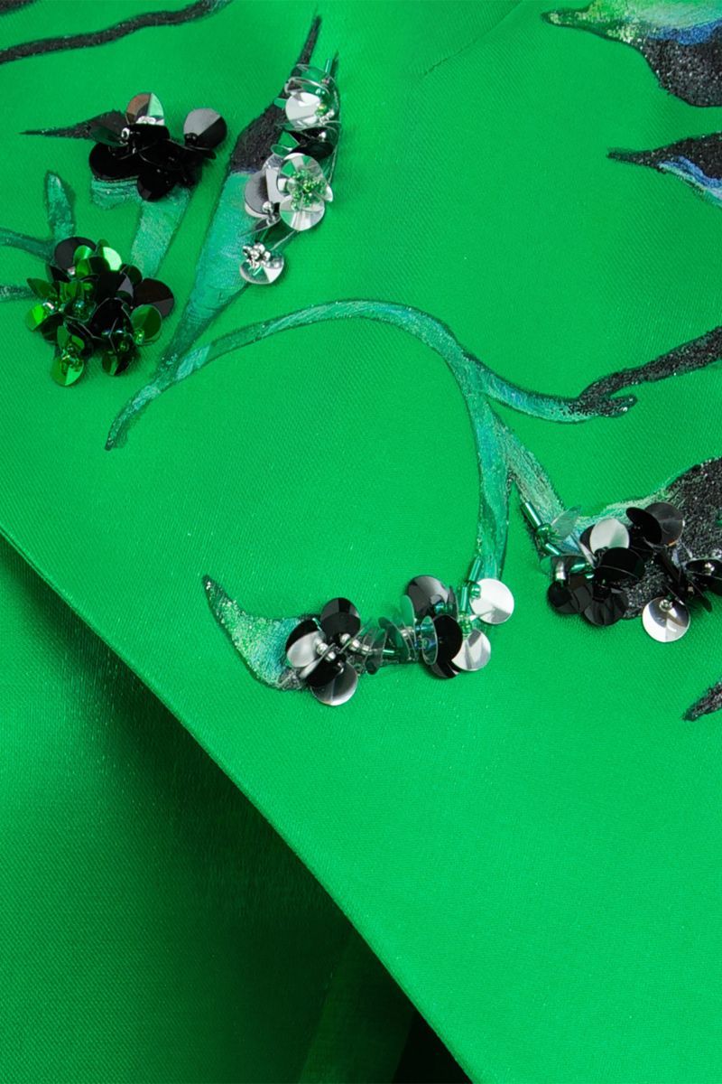 SONG OF FREEDOM GOWN IN GREEN - CULT MIA