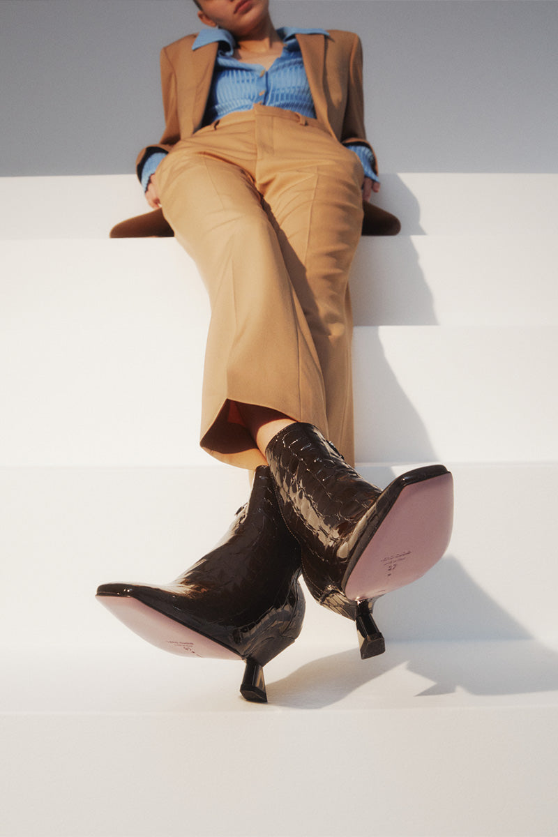 STIVALETTO EDNA MOKA BOOTS - CULT MIA