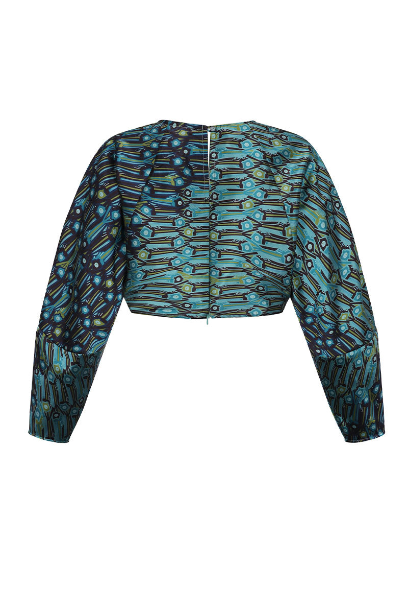 SUMAC ONDA TOP IN AQUA - CULT MIA