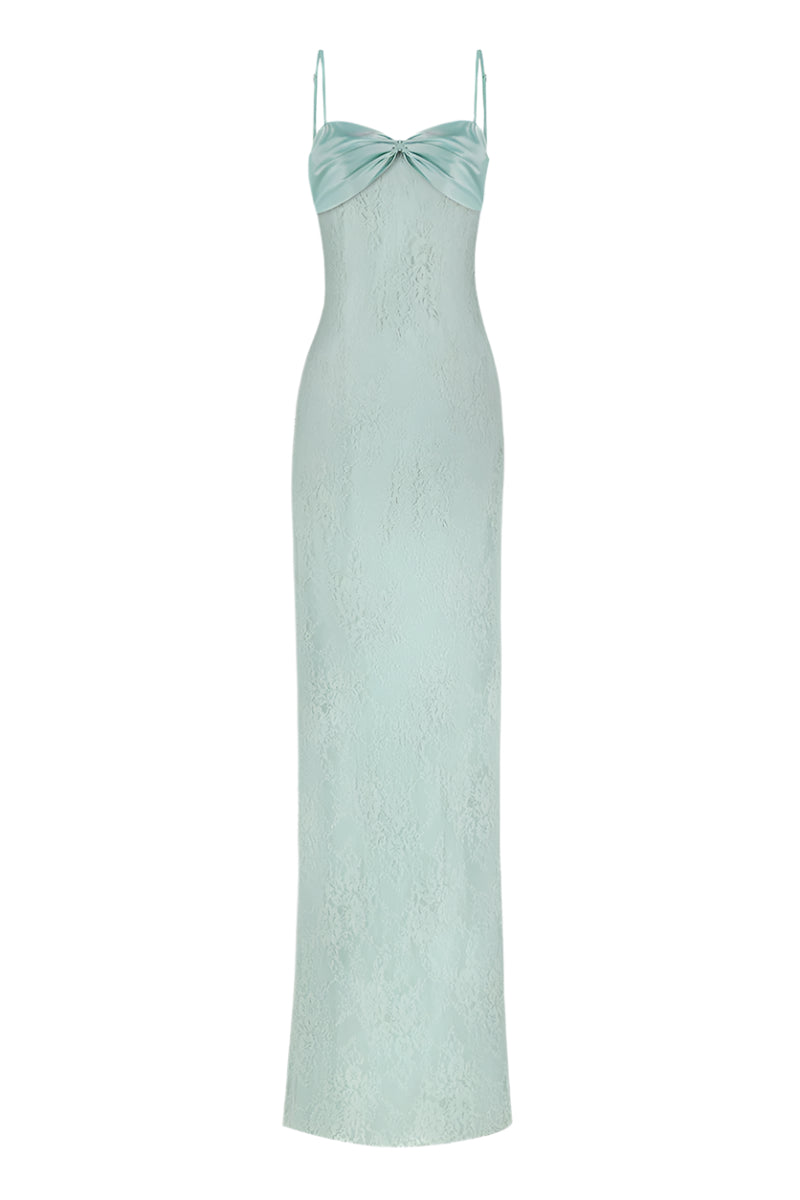 Stolen Stores Swan Maxi Slip Lace Dress in Dusty Green | Cult Mia Stolen Stores Swan Maxi Slip Lace Dress in Dusty Green | Cult Mia