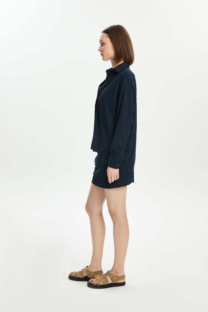 TEXTURED OVERSIZE SHIRT - CULT MIA