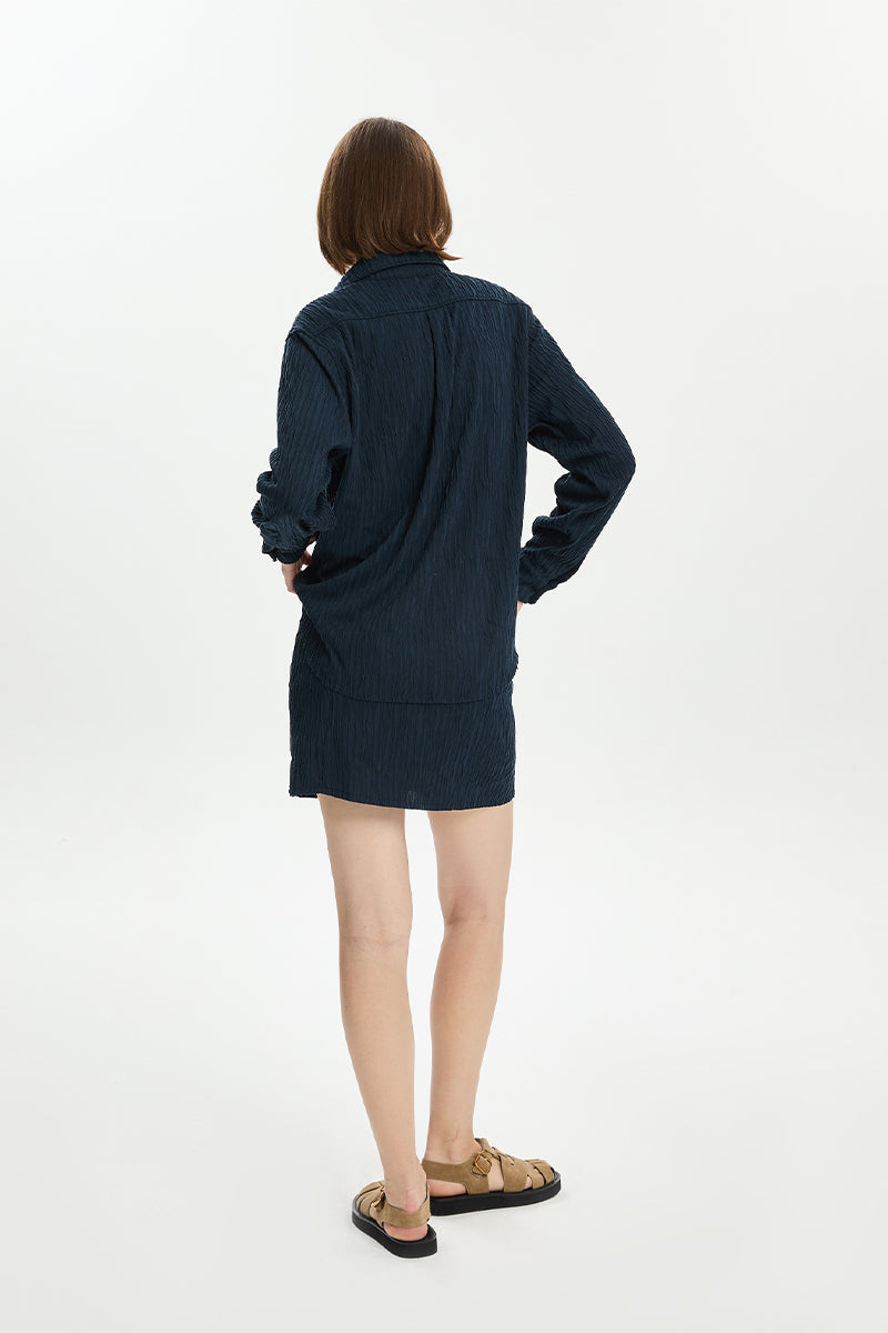 TEXTURED OVERSIZE SHIRT - CULT MIA
