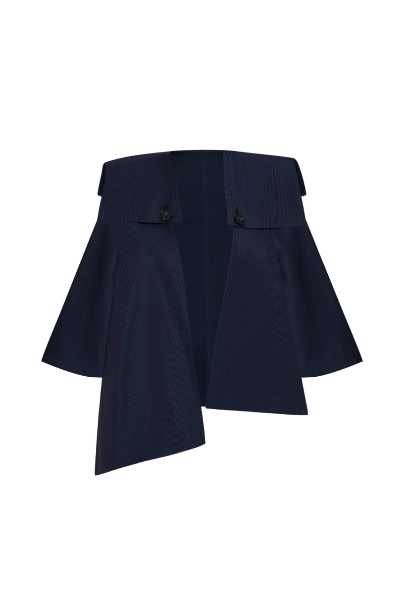 OLIVIA NAVY WOOL JACKET - CULT MIA