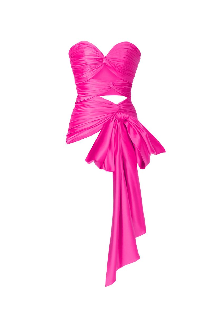 3 CARATS HOT PINK BUSTIER - CULT MIA
