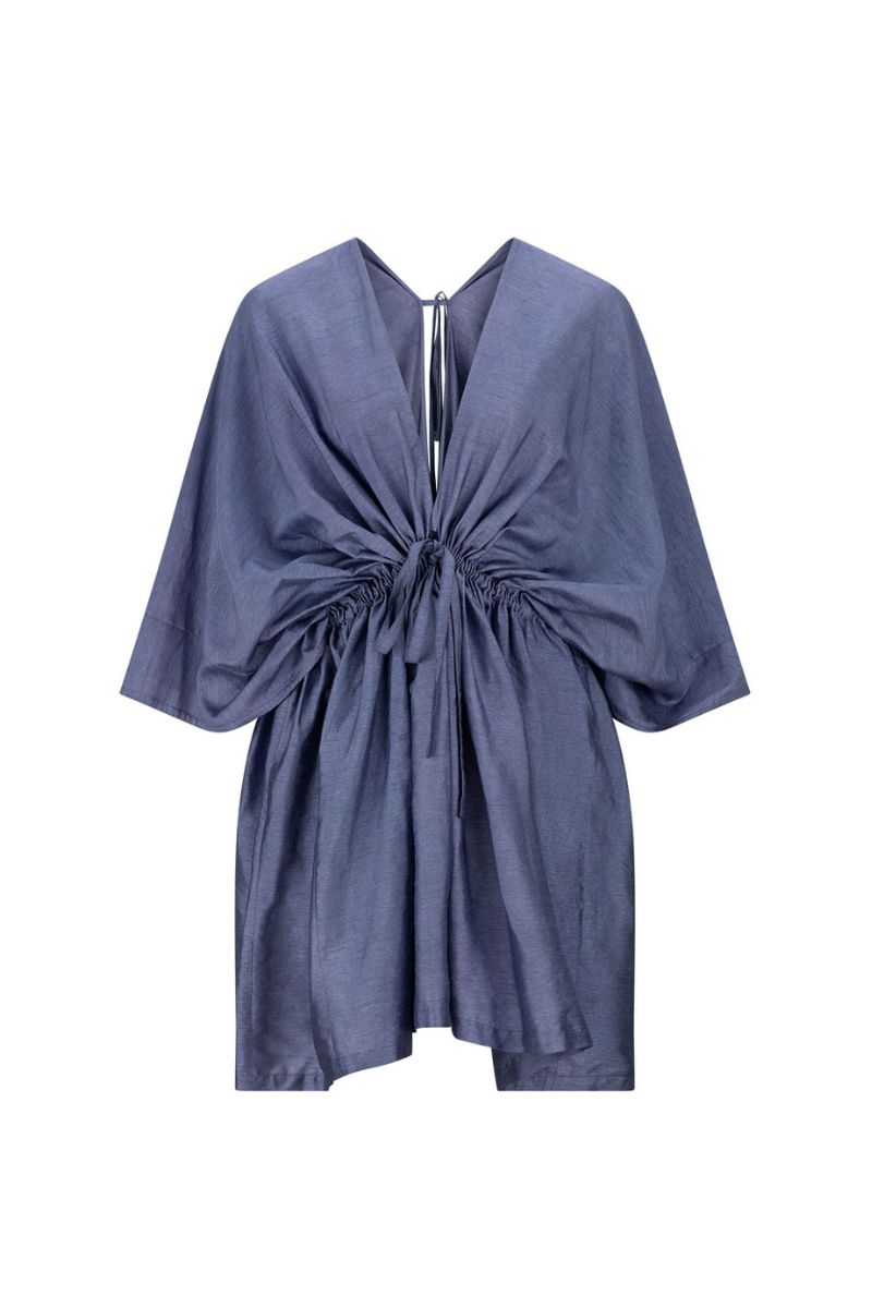 mini periwinkle dress Simkhai Ziva Periwinkle Embellished Mini Dress