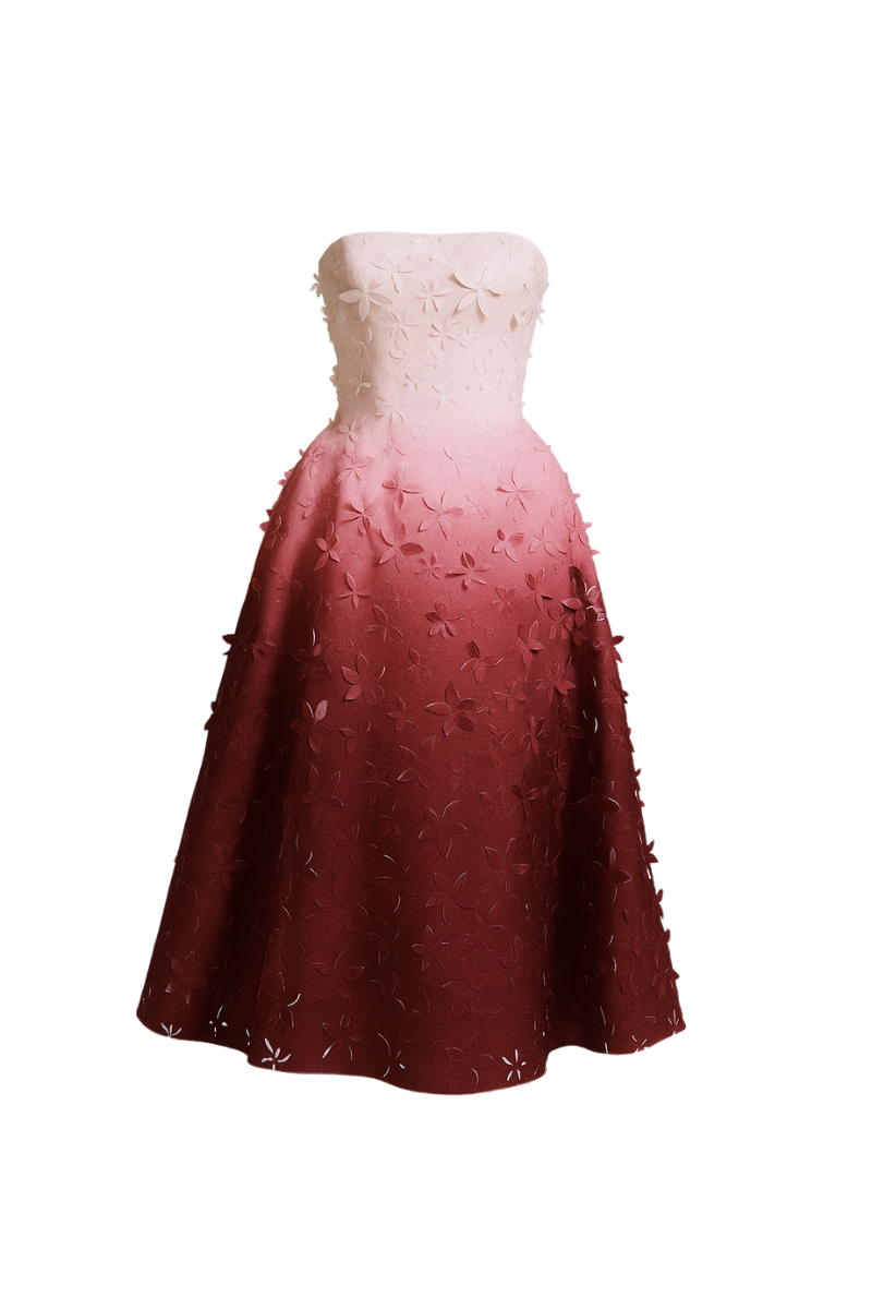 Lecia Laser Cut Ombre Organze Dress | Cult Mia Lecia Laser Cut Ombre Organze Dress | Cult Mia