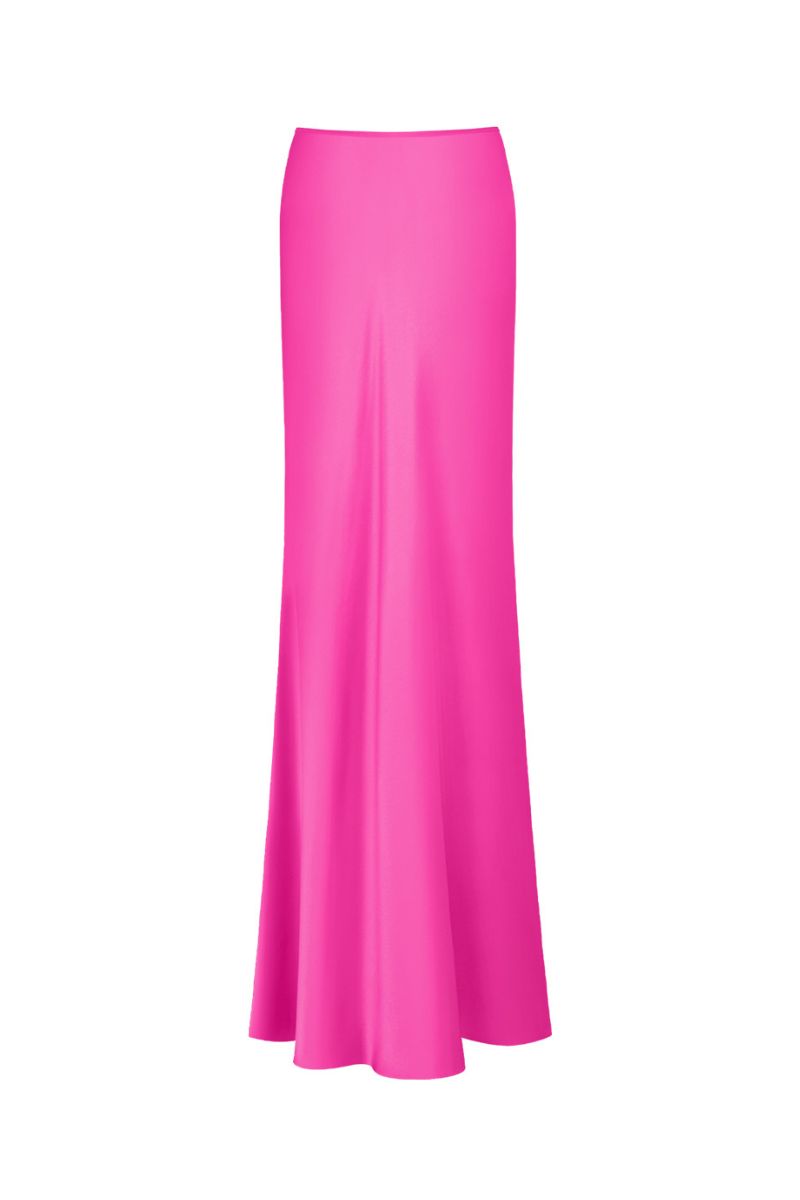 CLASSIC HOT PINK LOW WAIST SKIRT - CULT MIA