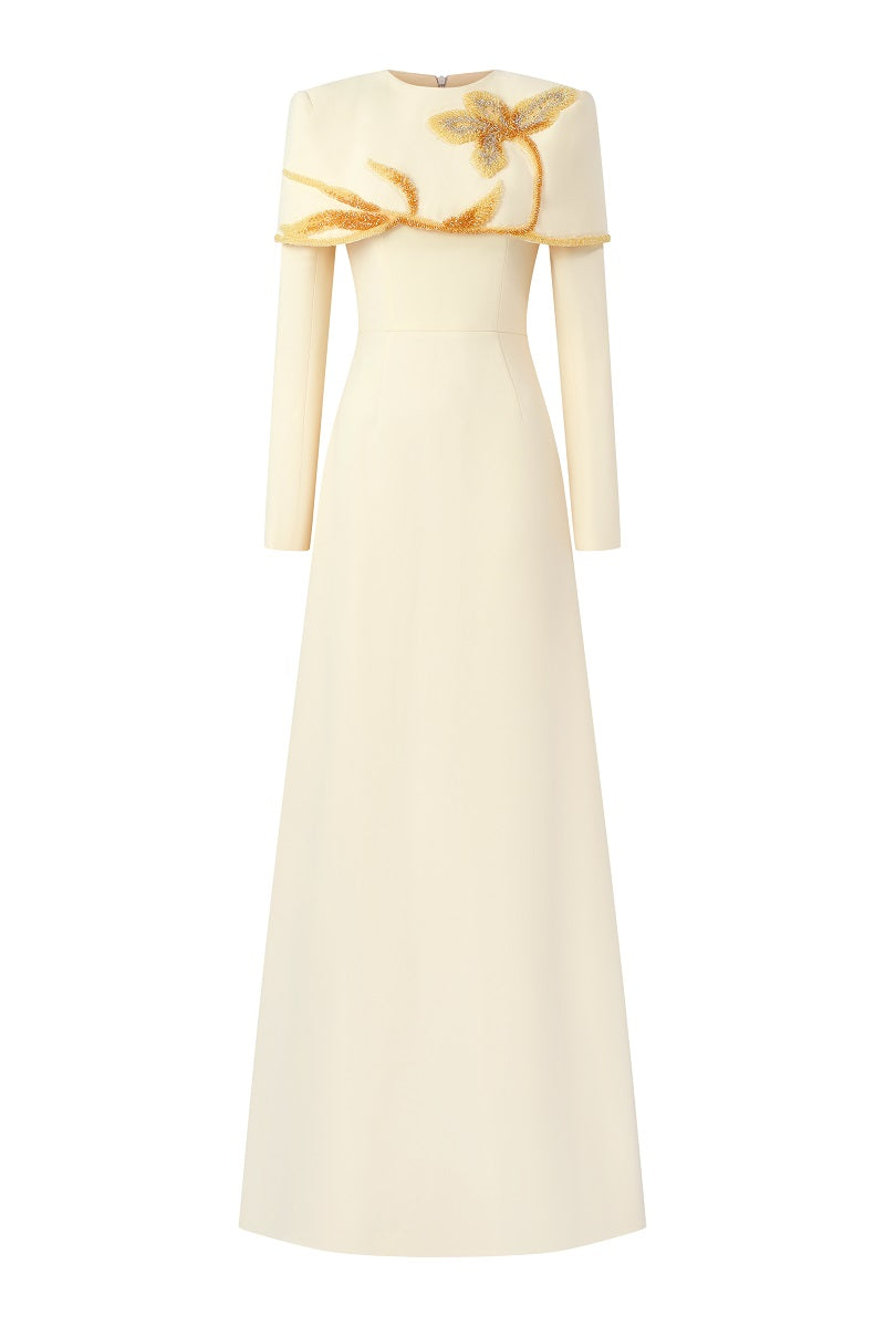 VISCOSE MATTE GOWN IN YELLOW | CULT MIA