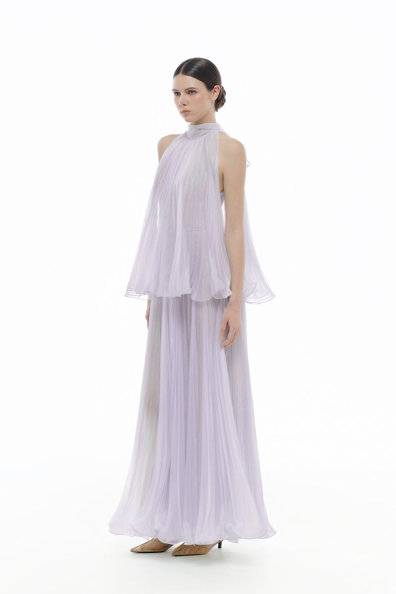 VIOLET PLEATED MIDI DRESS - CULT MIA