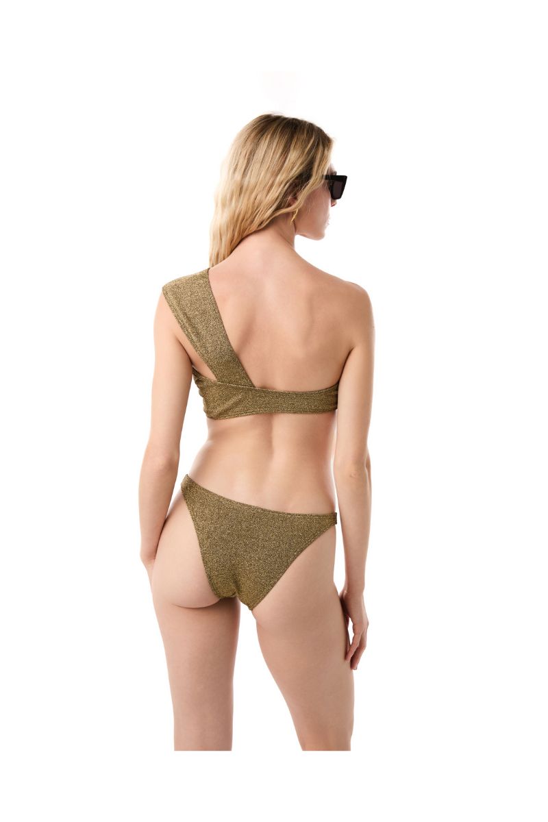 WINGS TOP WITH SALTWATER BOTTOM IN GOLD - CULT MIA