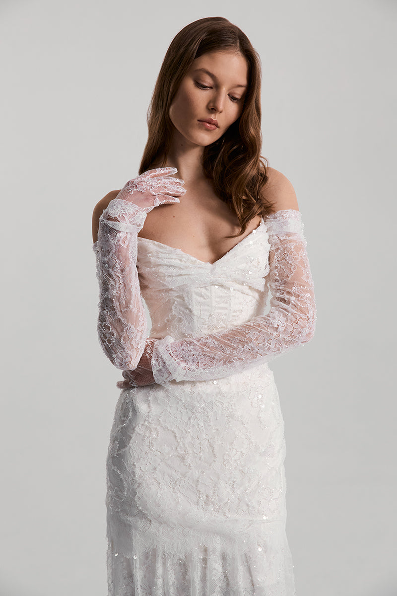 CELESTA DRESS SATIN IN WHITE - CULT MIA