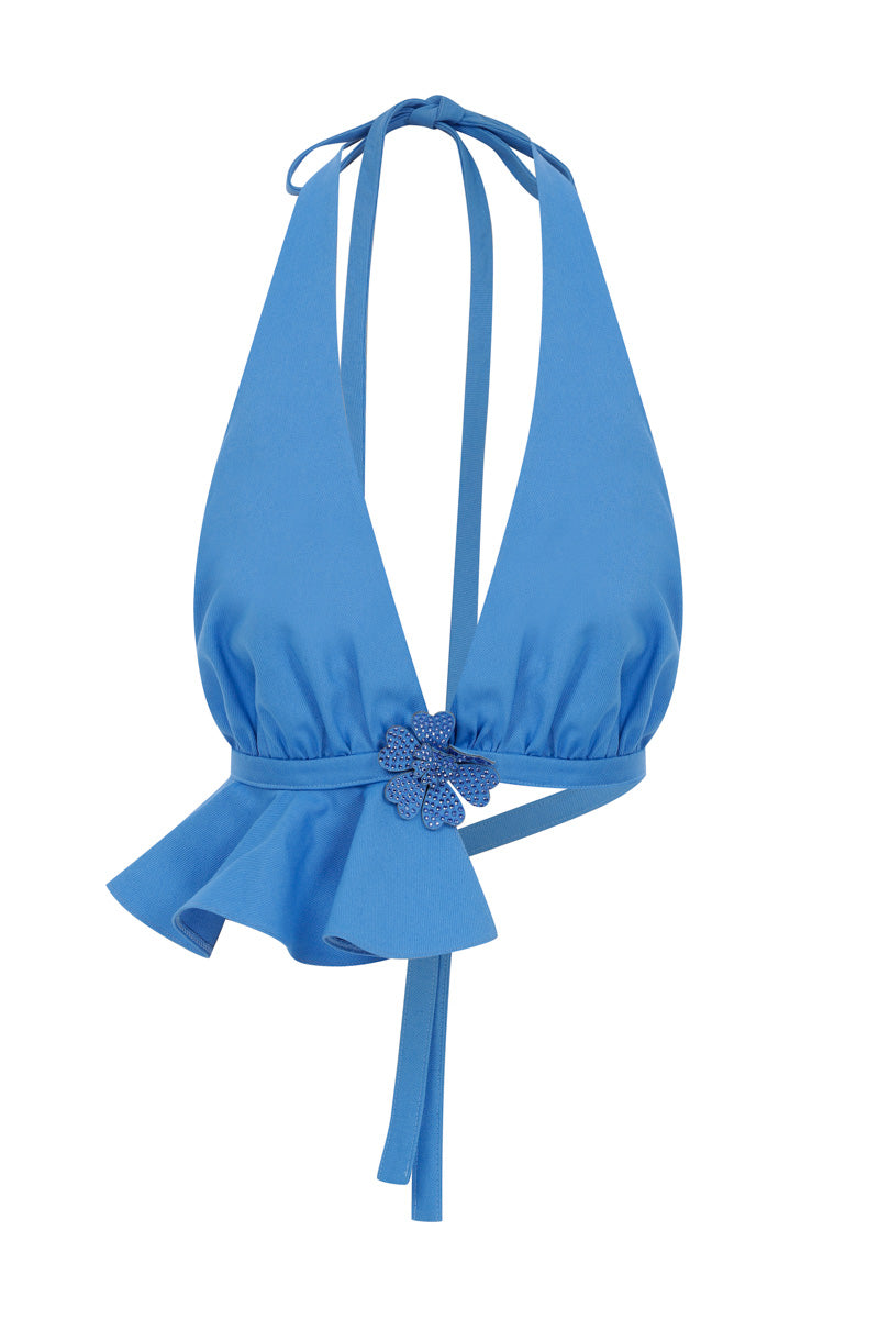 BLUE WATER LILY TOP - CULT MIA
