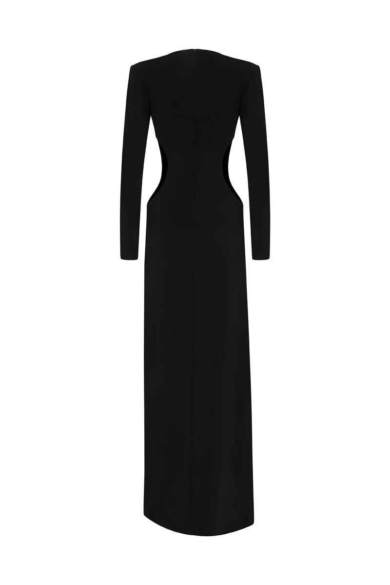 MOONLIT SILHOUETTE EVENING MAXI DRESS - CULT MIA