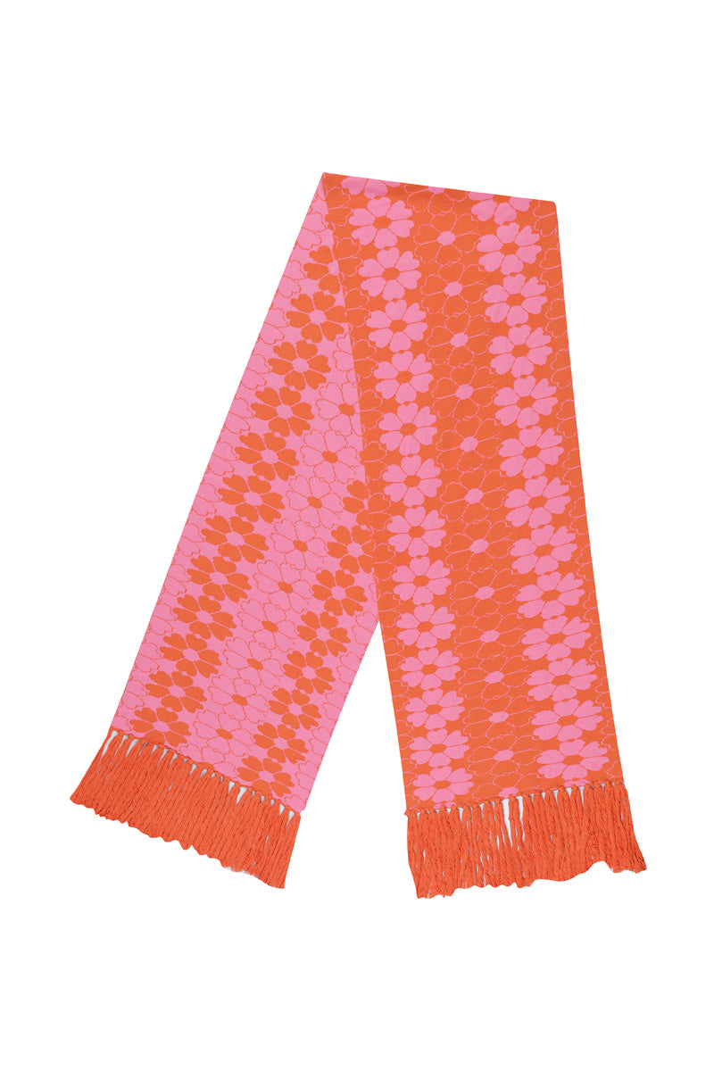 SUN-KISSED FLORAL KNIT SCARF - CULT MIA