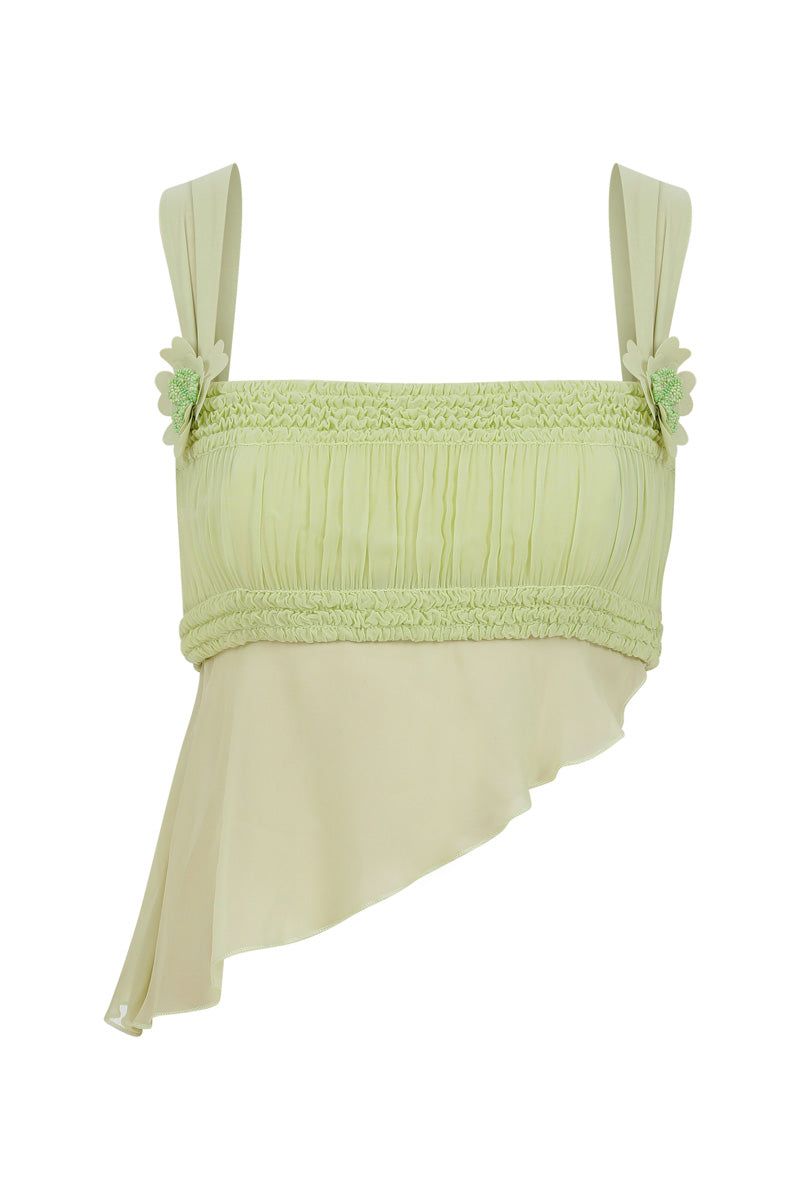 CHLORANTHUS FLORAL TOP - CULT MIA