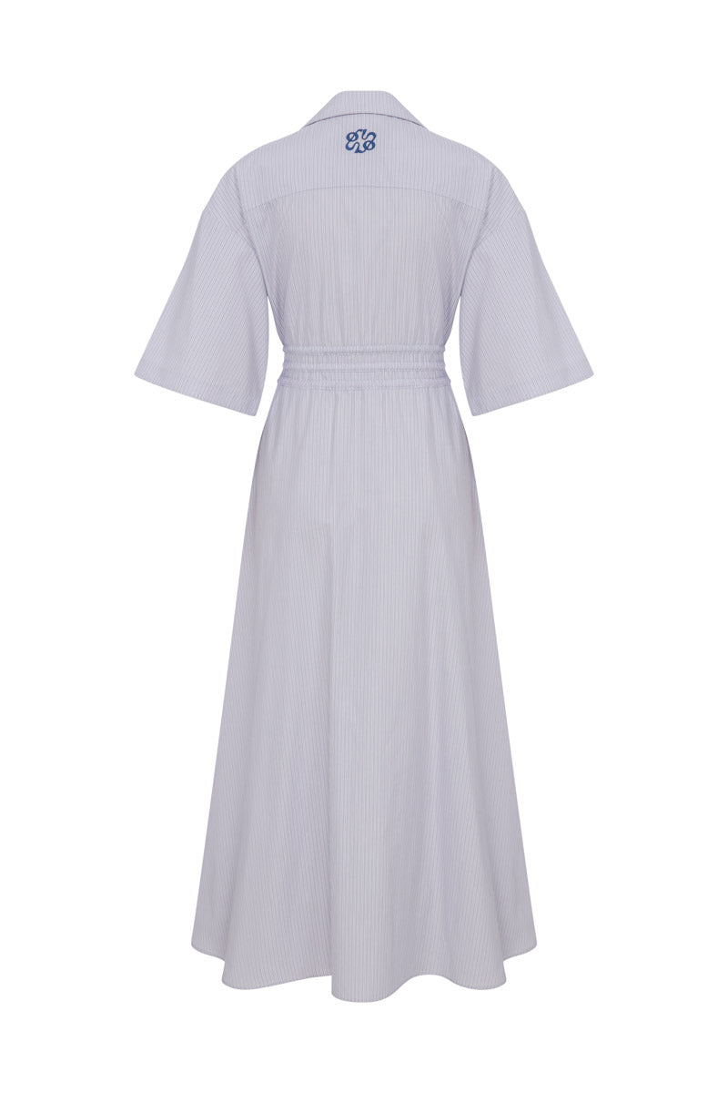 SHIRT DRESS WITH DRAWSTRINGS - CULT MIA