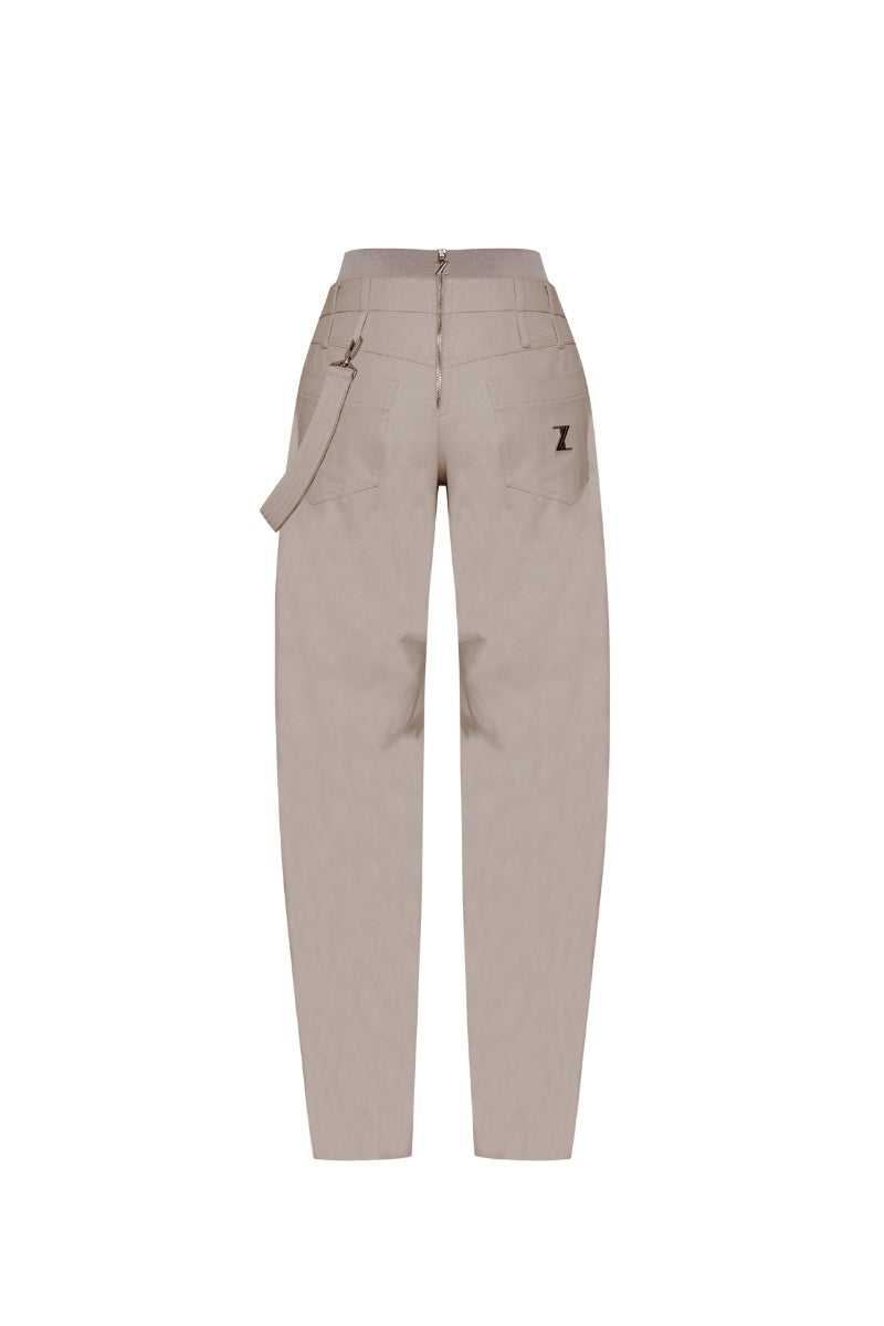 HIGH WAIST PANTS IN BEIGE - CULT MIA