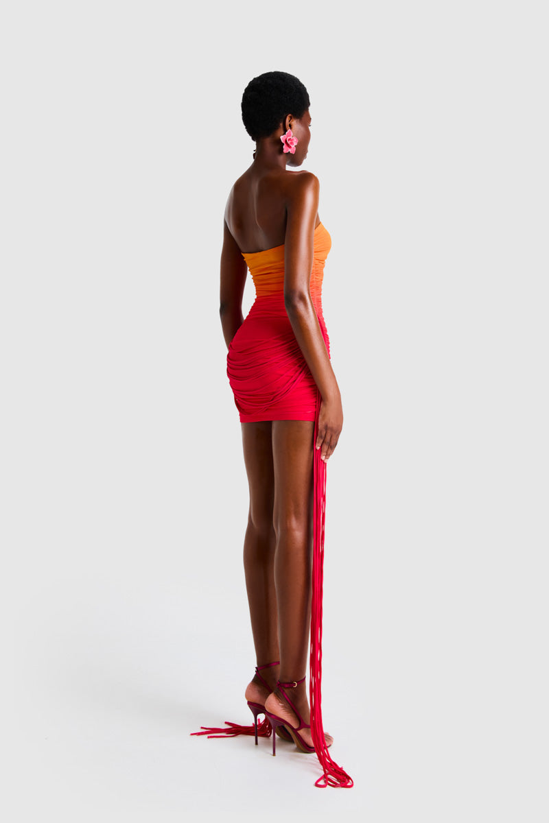 ZAYA TASSEL MINI IN SUNSET OMBRE - CULT MIA