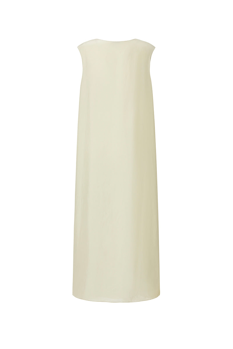 HOLIDAY IN ARLES SILK DRESS IN YELLOW - CULT MIA
