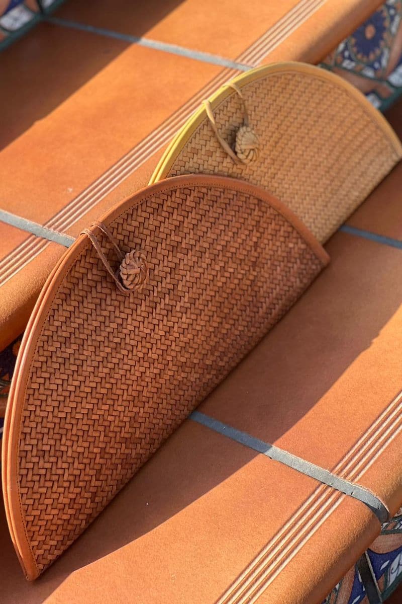 NUDE LA BARCA LEATHER CLUTCH | Adriana Castro | CULT MIA