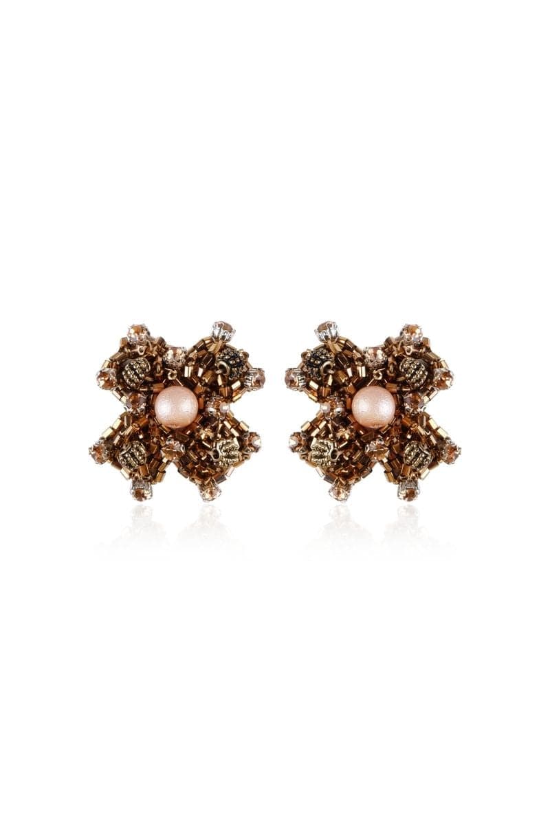 CELLIE SWAROVSKI PEARLS AND CRYSTAL EARRINGS | Aidan & Ice | CULT MIA