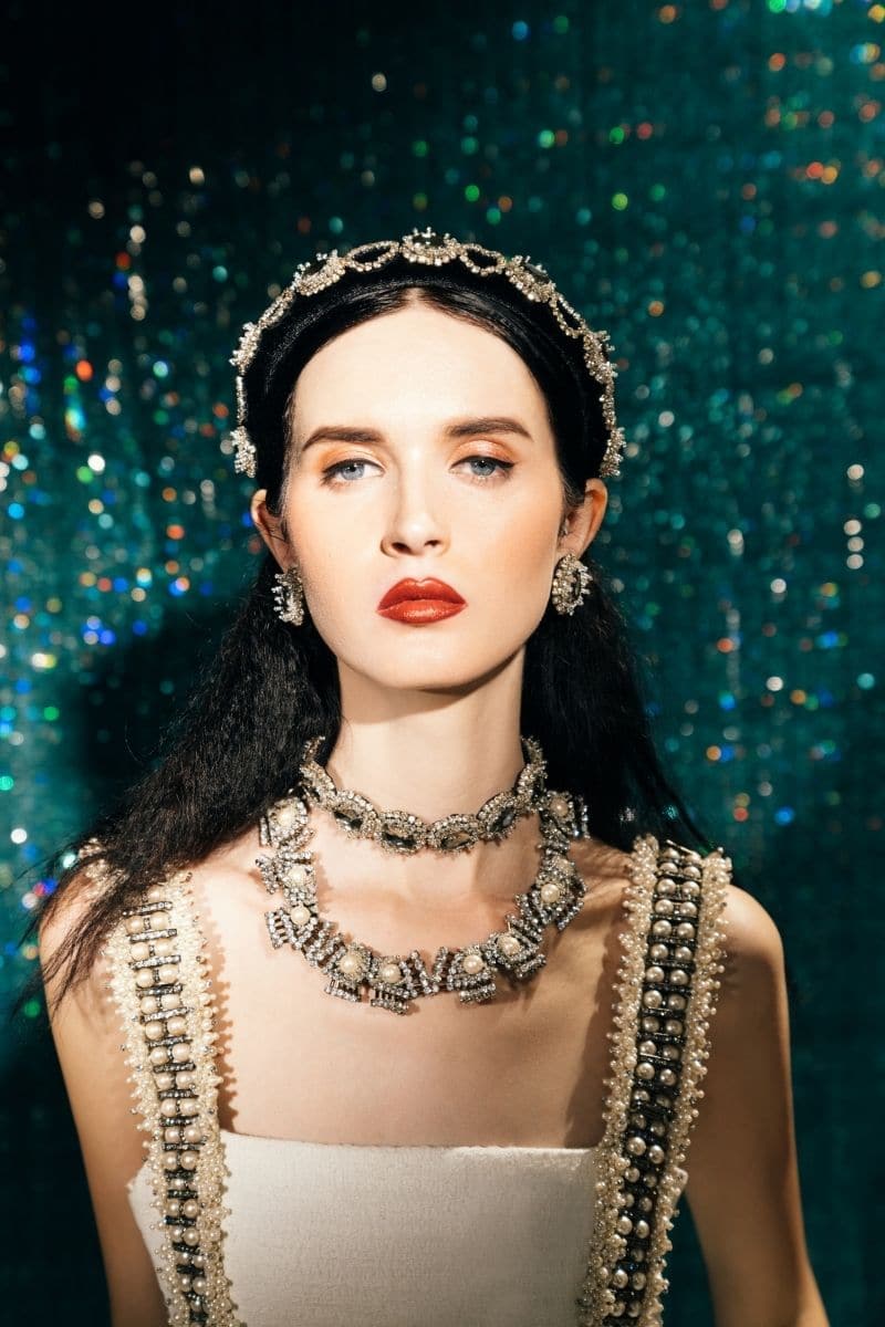 ESTELLE DIVA CRYSTAL AND SEED BEADS NECKLACE | Aidan & Ice | CULT MIA