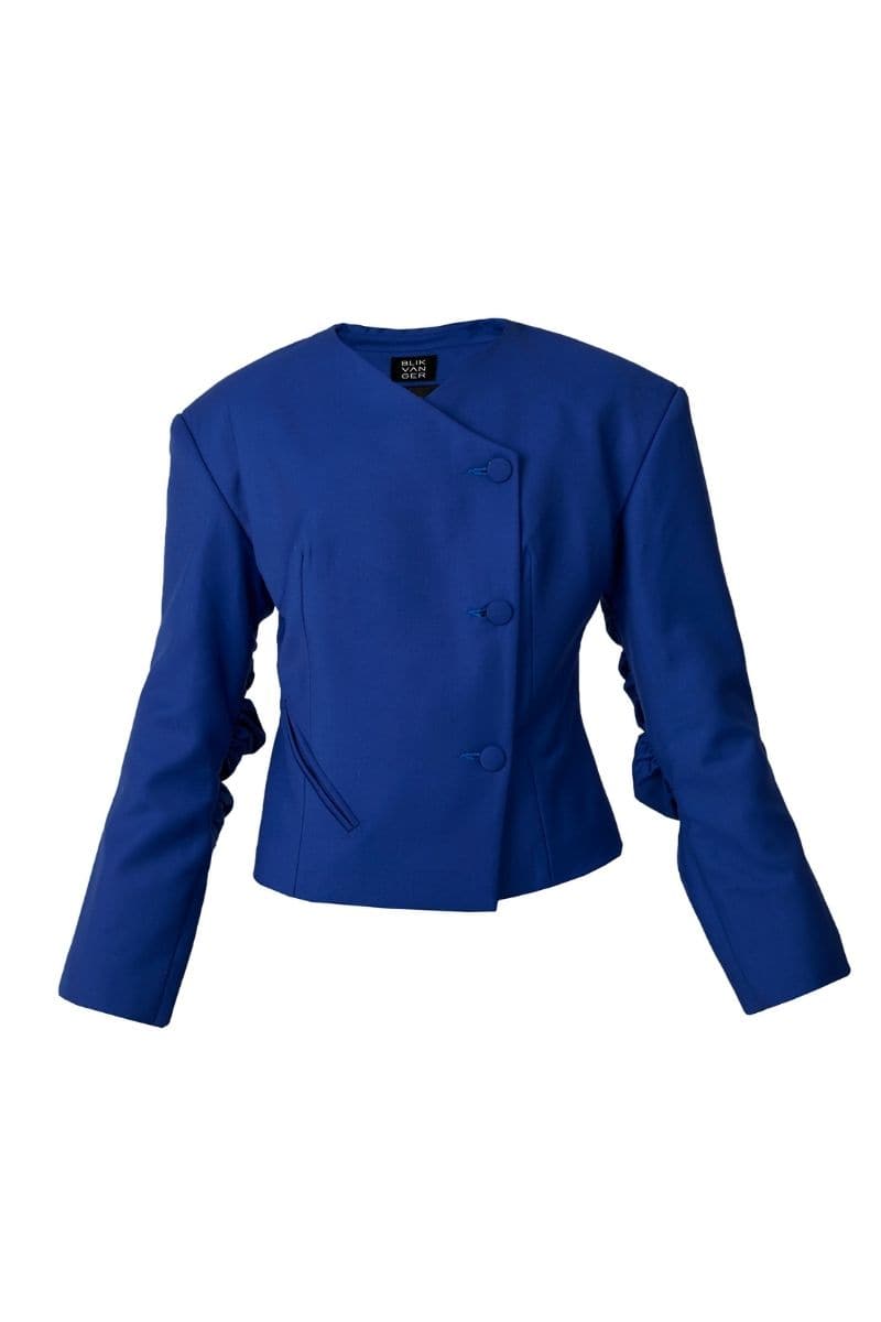ELECTRIC BLUE BLAZER | Blikvanger | CULT MIA