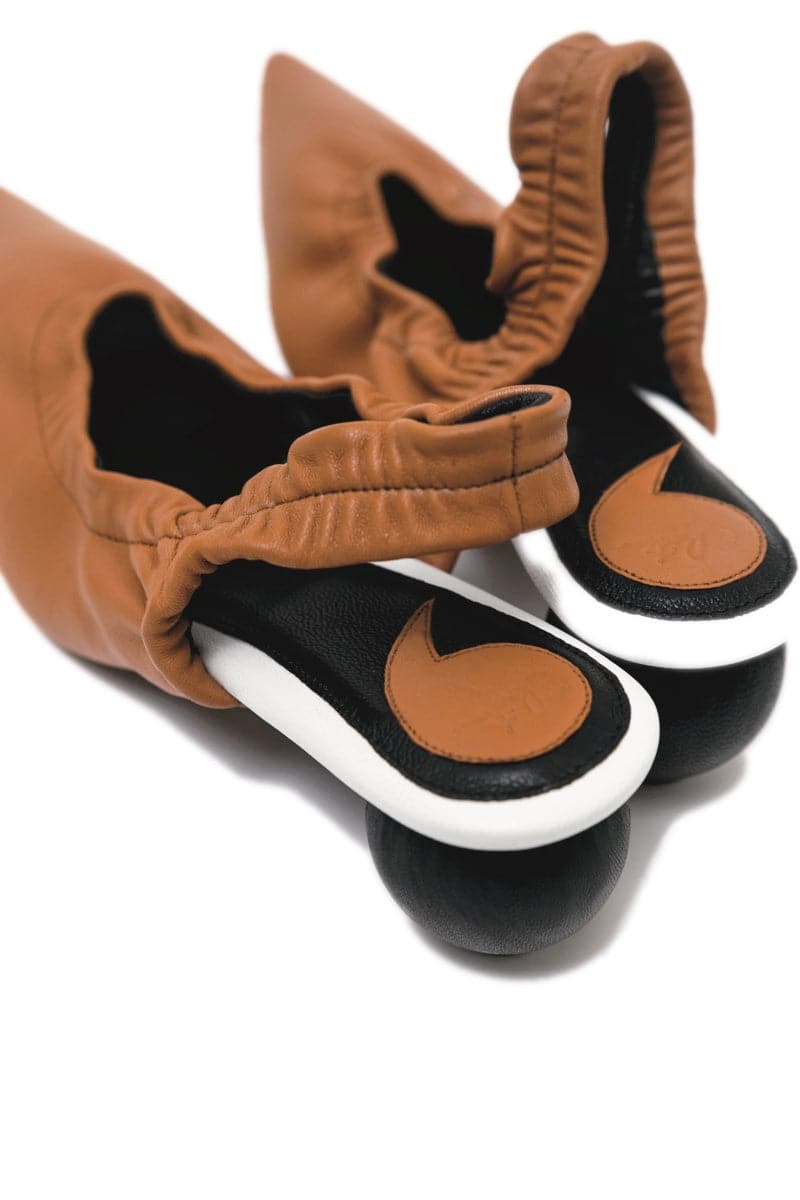 PHOEBE CARAMEL SLING-BACK HEELS | Christin Wu | CULT MIA