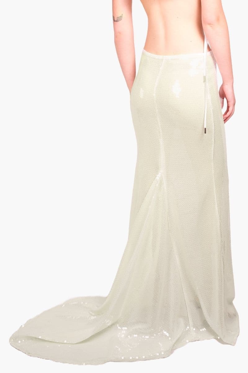 IVORY SEQUINS LONG SKIRT | Compte Spain | CULT MIA