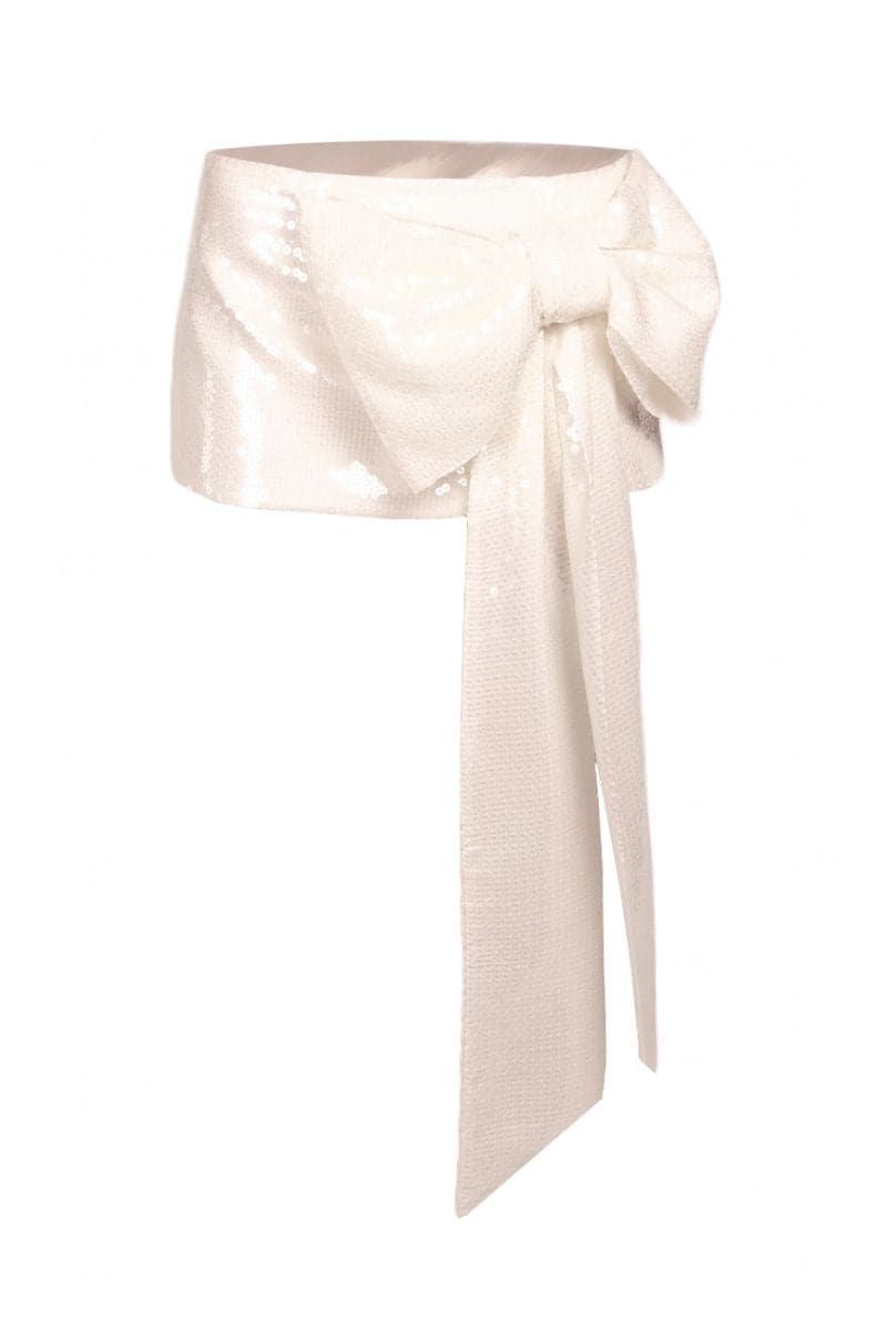 IVORY SEQUINS MINI SKIRT | Compte Spain | CULT MIA
