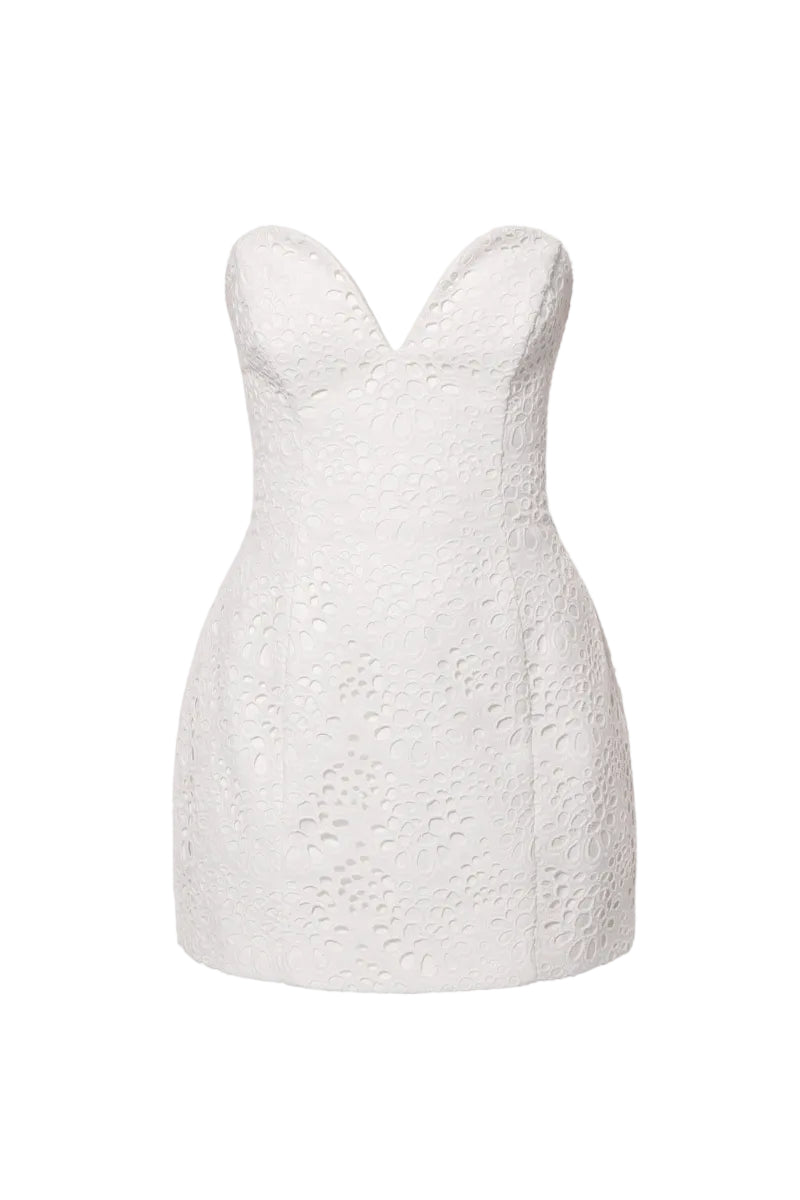 AGGI by HALEWSKI AZALIA EMBROIDERED OFF White DRESS | Cult Mia AGGI by HALEWSKI AZALIA EMBROIDERED OFF White DRESS | Cult Mia