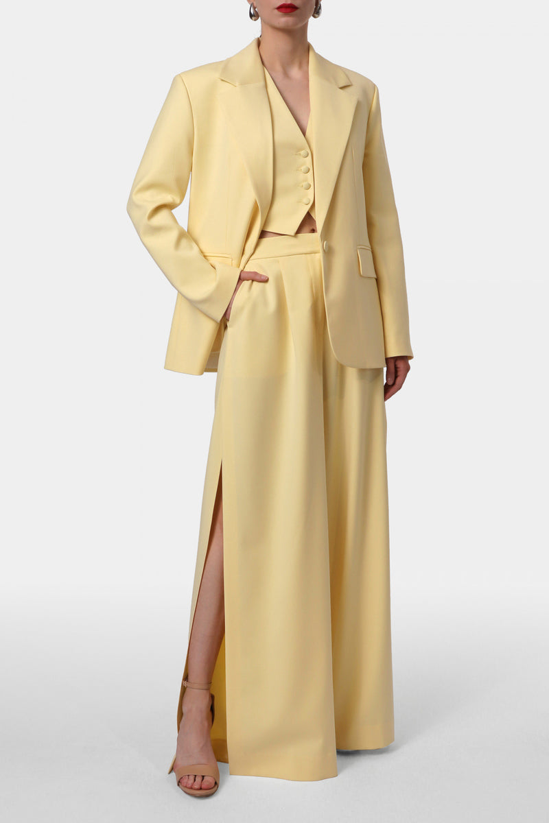 SYLVIA BUTTER YELLOW VEST - CULT MIA