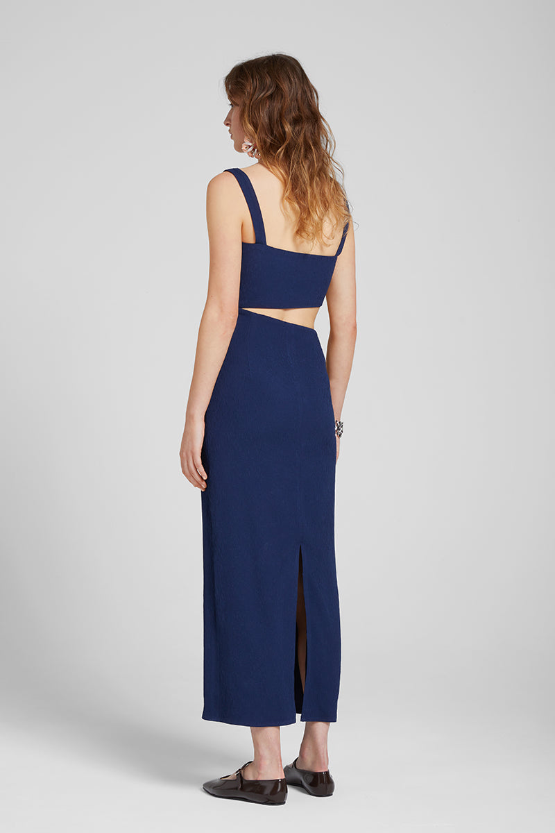 CUT-OUT NAVY DRESS - CULT MIA
