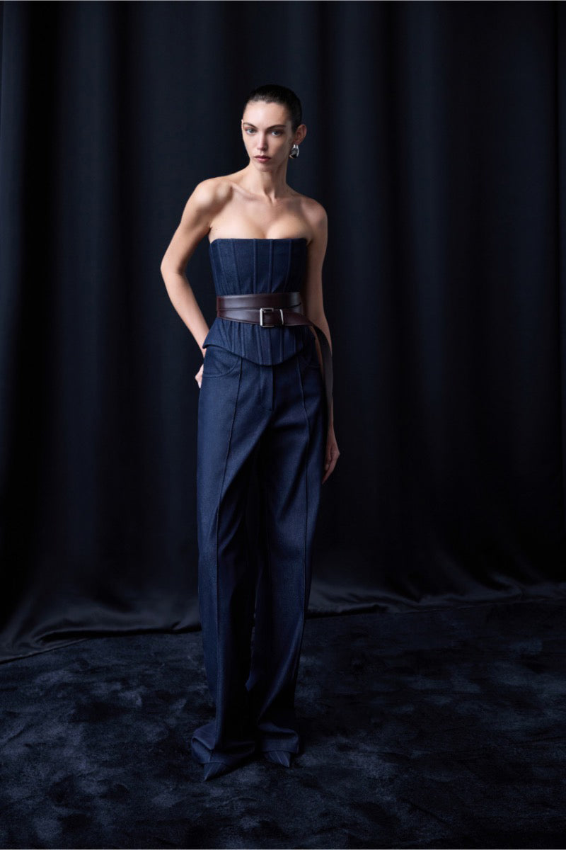 EVA DENIM CORSET - CULT MIA