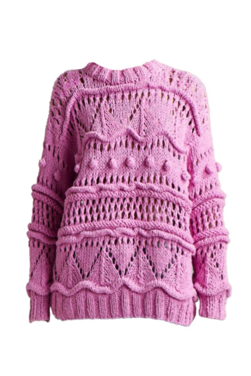 CANDY LOLLY POP CREW NECK SWEATER | First Born Knits | CULT MIA